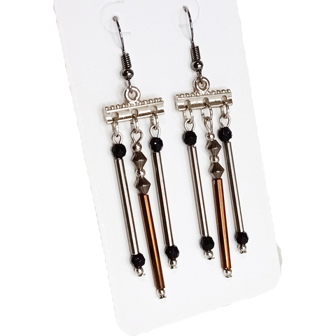 Brinco longo cigano feminino Brinco de Canutilho