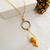 VOCÊ PODE Bijuterias Colar Feminino Longo Amarelo - VOCÊ PODE Bijuterias