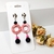 Brinco feminino Longo Madrepérola Rosa