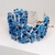 Pulseira Azul Feminina Bracelete Contas Miçangas - comprar online