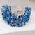 Pulseira Azul Feminina Bracelete Contas Miçangas - loja online