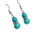 Brinco verde feminino delicado brinco de festa - comprar online