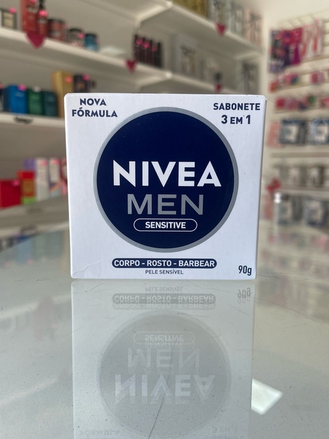 NIVEA MEN Sabonete em Barra Sensitive 3 em 1 90g