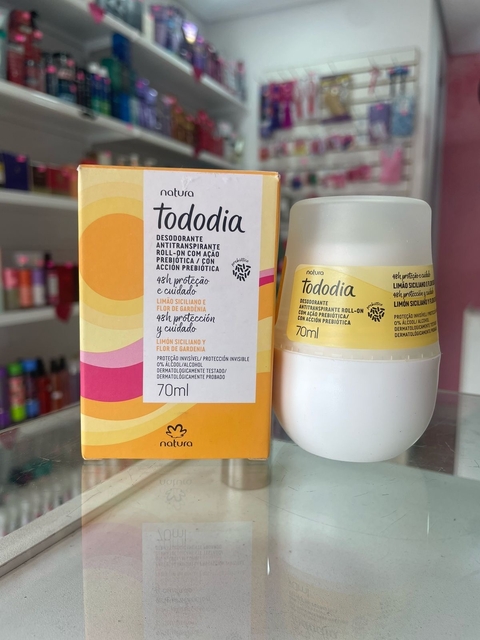 Desodorante Antitranspirante Roll-on Tododia Limão Siciliano e Flor de Gardenia - comprar online