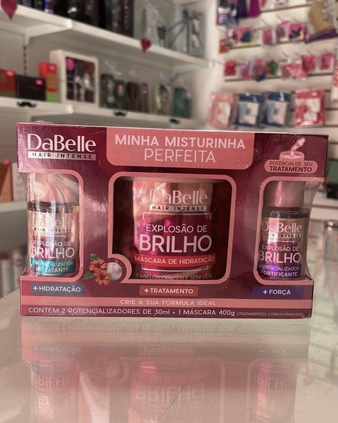 Dabelle Kit Mascara Capilar 400G + 2 Potencializador Explosao De Brilho - comprar online