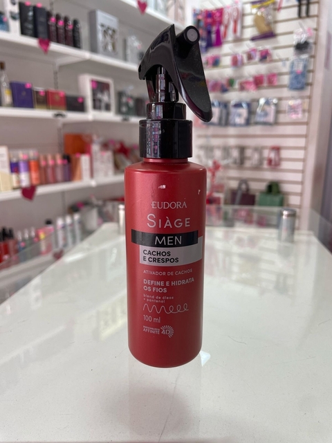 Eudora Spray Siàge Men Ativador de Cachos e Crespos 100ml