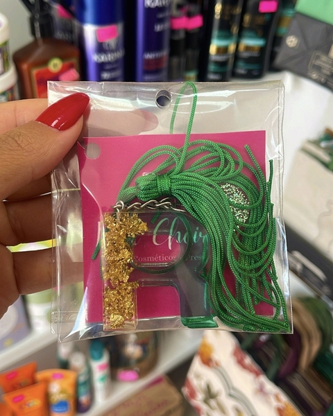 Chaveiro R verde - comprar online