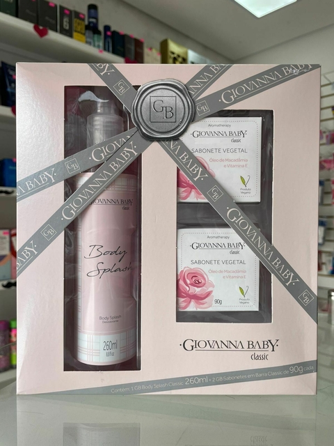 Kit Giovanna Baby Body Splash e Sabonete Vegetal Classic