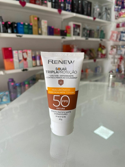 Protetor Solar Renew Com Cor Escura FPS 50