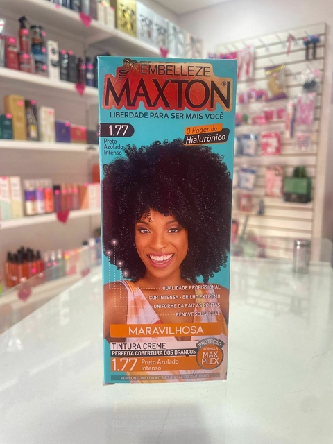 Kit Coloração Maxton Preto Azulado Intenso 1.77 - comprar online