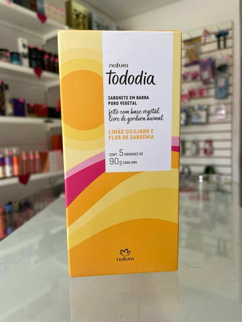 Sabonete Natura Todo dia Limão Siciliano e Flor de Gardênia 5x90g - comprar online