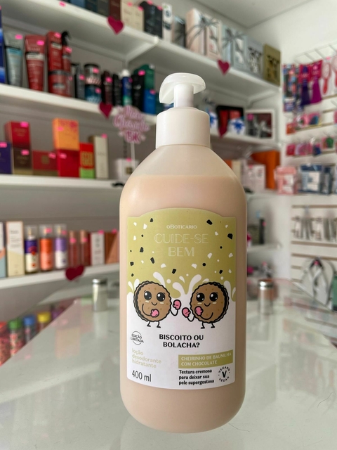 Loção Hidratante Desodorante Corporal Cuide-se Bem Biscoito ou Bolacha 400ml