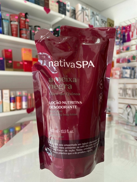 Refil Loção Desodorante Hidratante Corporal Nativa Spa Ameixa Negra 400ml - comprar online