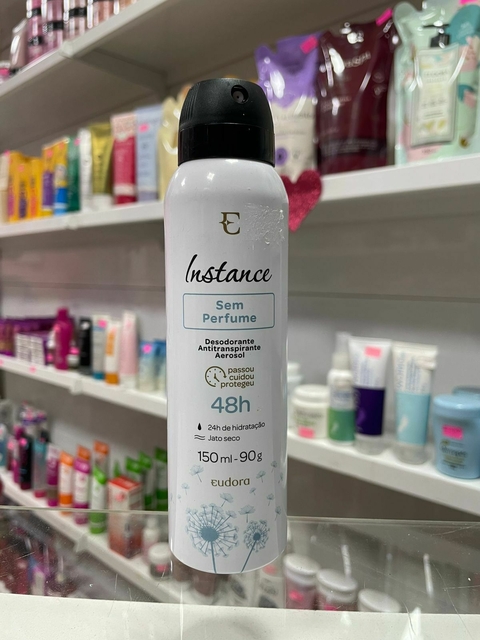 Desodorante Antitranspirante Aerossol Sem Cheiro Instance 150ml/90g - comprar online