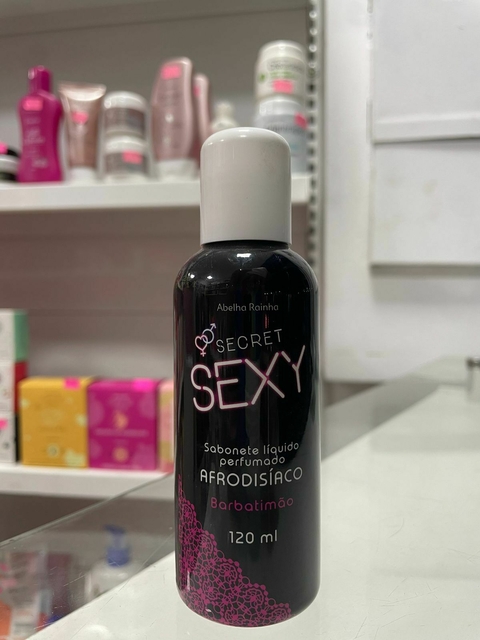 Sabonete Líquido Perfumado Afrodisíaco Barbatimão Secret Sexy Abelha Rainha 120ml