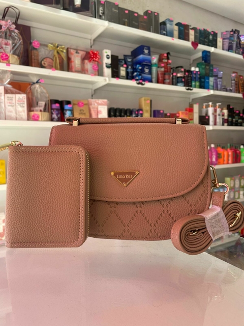 KIT BOLSA + CARTEIRA DUDA MARROM