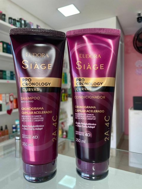 Eudora Combo Siàge Pro Cronology Curvas: Shampoo 250ml + Condicionador 200ml - comprar online