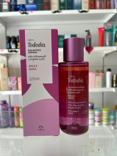 Óleo Bifásico Corporal Tododia Avelã e Cassis - comprar online