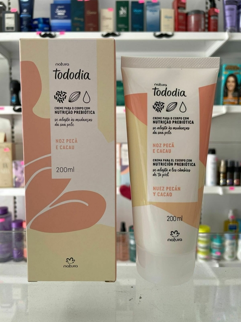 Creme Desodorante Nutritivo para o Corpo Tododia Noz Pecã e Cacau 200ml - comprar online