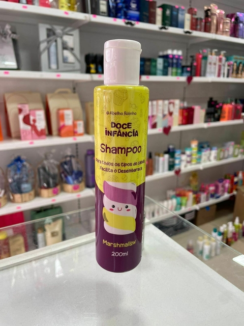 Doce Infancia Shampoo Marshmallow Para Todos os Tipos de Cabelos 200ml - Abelha Rainha - comprar online