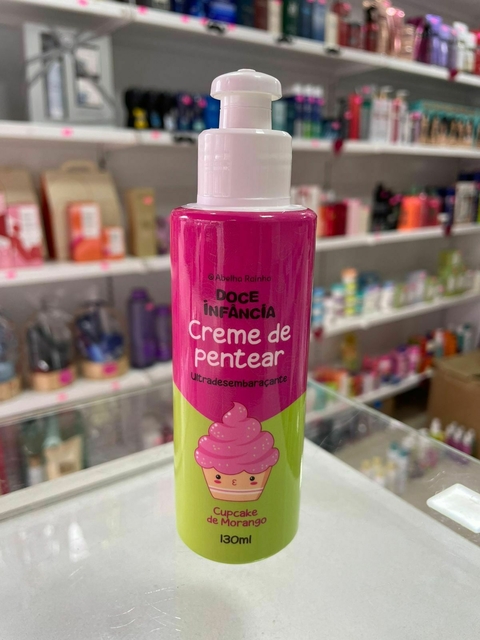 Doce Infancia Creme de Pentear Cupcake de Morango 130ml - Abelha Rainha - comprar online