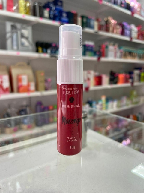 Secret Sexy Calda Beijavel de Morango 15g - Abelha Rainha