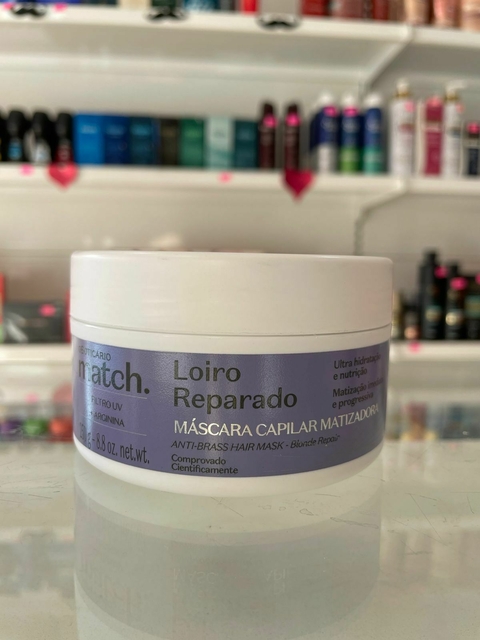 Máscara Capilar Matizadora Match Loiro Reparado 250g
