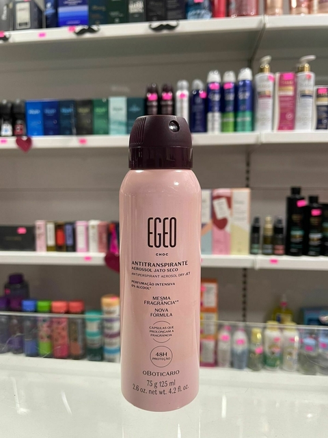 Desodorante Antitranspirante Aerosol Egeo Choc 75g/125ml - comprar online