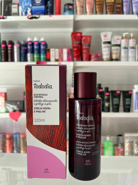 Óleo Bifásico Corporal Tododia Cereja Negra e Praliné - comprar online