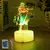 Luffy Zoro Anime Figuras LED Night Light, Lâmpada 3D, PVC Action Collection Mod - loja online