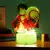 Luffy Zoro Anime Figuras LED Night Light, Lâmpada 3D, PVC Action Collection Mod na internet