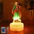 Luffy Zoro Anime Figuras LED Night Light, Lâmpada 3D, PVC Action Collection Mod - loja online