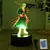 Imagem do Luffy Zoro Anime Figuras LED Night Light, Lâmpada 3D, PVC Action Collection Mod