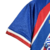 Camisa do EC Bahia na versão torcedor para o campeonato 24/25, com listras em azul, vermelho e detalhes em amarelo.