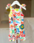 Vestido gola quadrada Estampa Tucano - Via Flô - comprar online