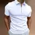 Camiseta polo masculina com zíper casual streetwear. na internet