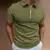 Camiseta polo masculina com zíper casual streetwear. - loja online