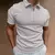 Camiseta polo masculina com zíper casual streetwear. na internet