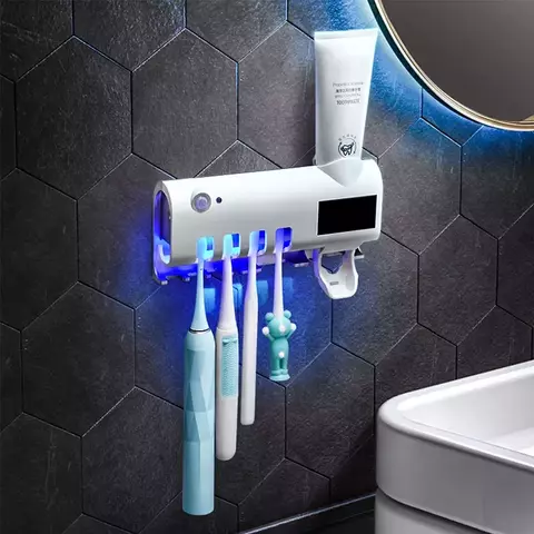 Porta Escova UV com Dispenser e Esterilizador - comprar online