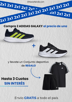 2x1 Zapatillas ADIDAS GALAXY + CONJUNTO DEPORTIVO DE REGALO