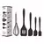 Kit de Utensílios de Cozinha: 5 Peças Cores Sortidas - Design Resistente e Moderno
