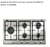 Anafe A Gas Whirlpool Ispirazione Gma9522x Acero Inoxidable: - comprar online