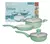 Set Ollas Cocina Acero Cerámica Cacerola 3 Piezas