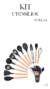 Conjunto de Utensílios de Cozinha, 12 Peças, Silicone
