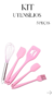 Utensílios De Cozinha Silicone, Kit com 5 Unidades