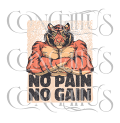 Tigre Musculoso – No Pain No Gain - CONCEITTUS