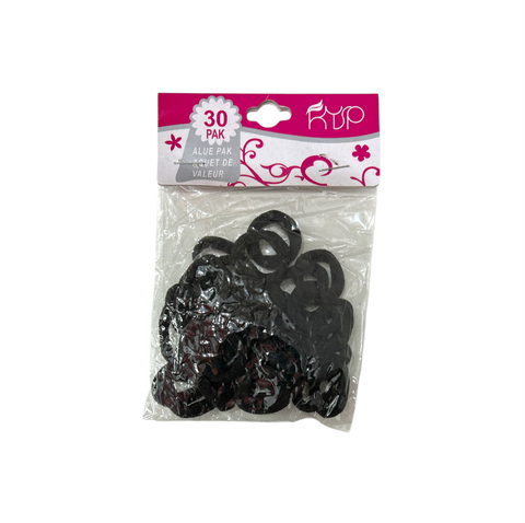 Xuxinhas 30 pcs Pretas - comprar online