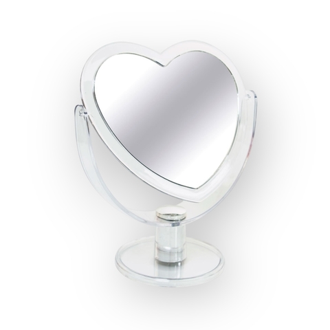 Espelho de Mesa Coração Dupla Face - comprar online