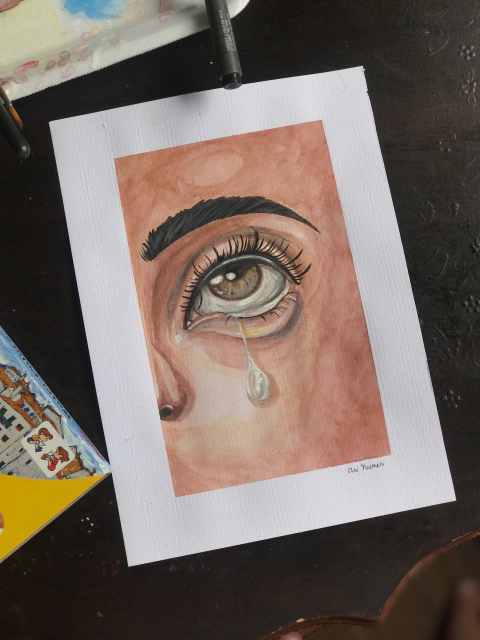 aquarela ‘seu olhar’ – original