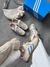 Tênis Adidas Gazelle bege com rosa e detalhe azul - comprar online